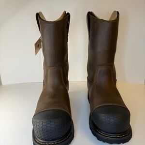 Shoes For Crews Bronco IV CT Waterproof Composite Toe Work Boots Brown Size 8